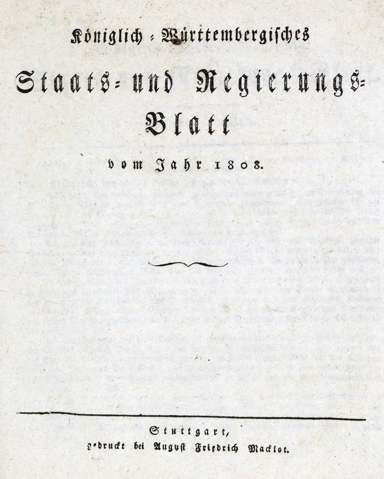 Staats- und Regierungsblatt.