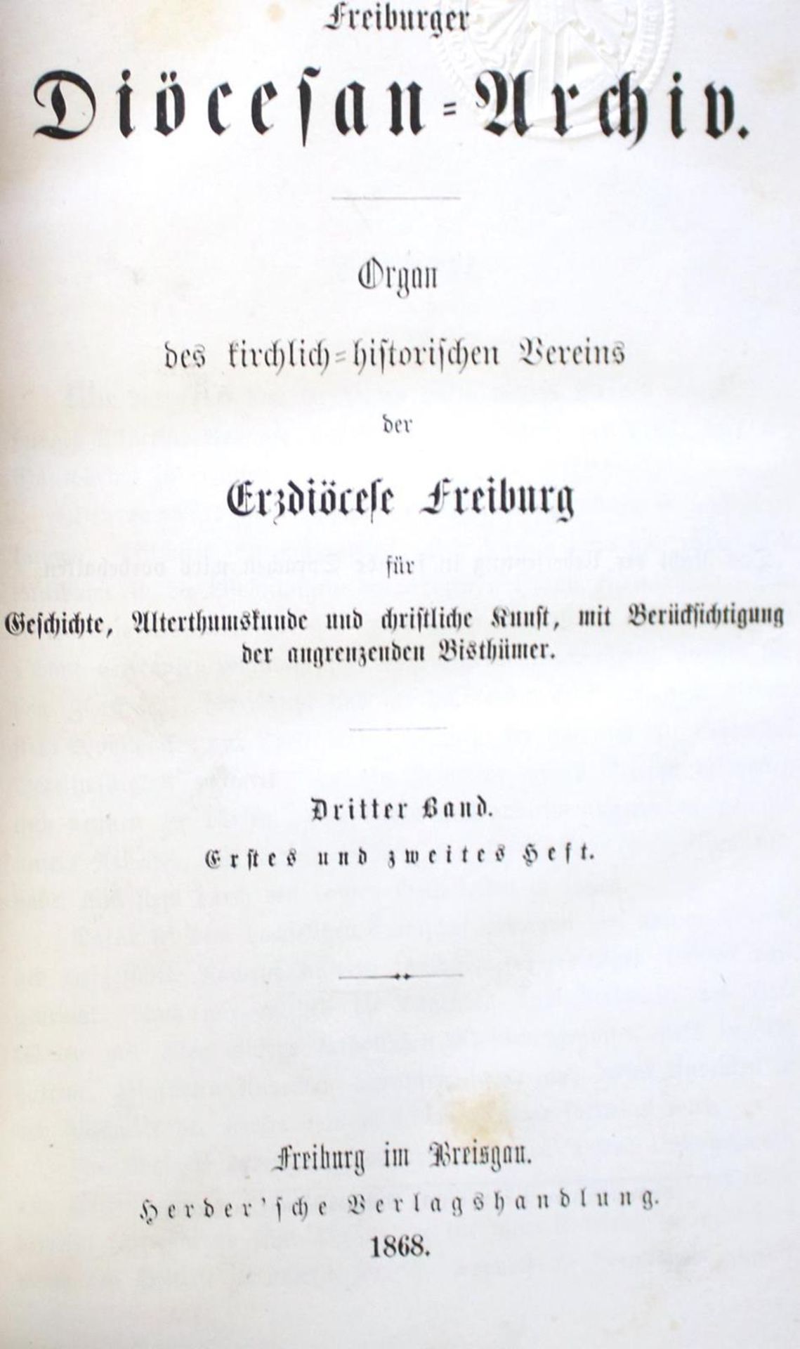 Freiburger Diöcesan-Archiv.