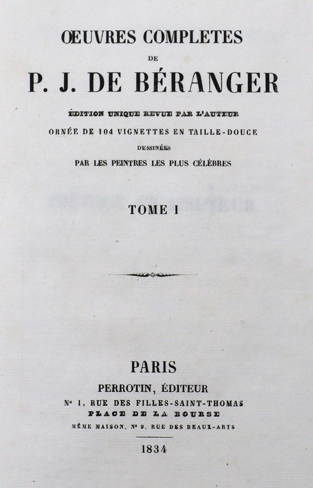 Beranger,P.J.de. - Image 4 of 4