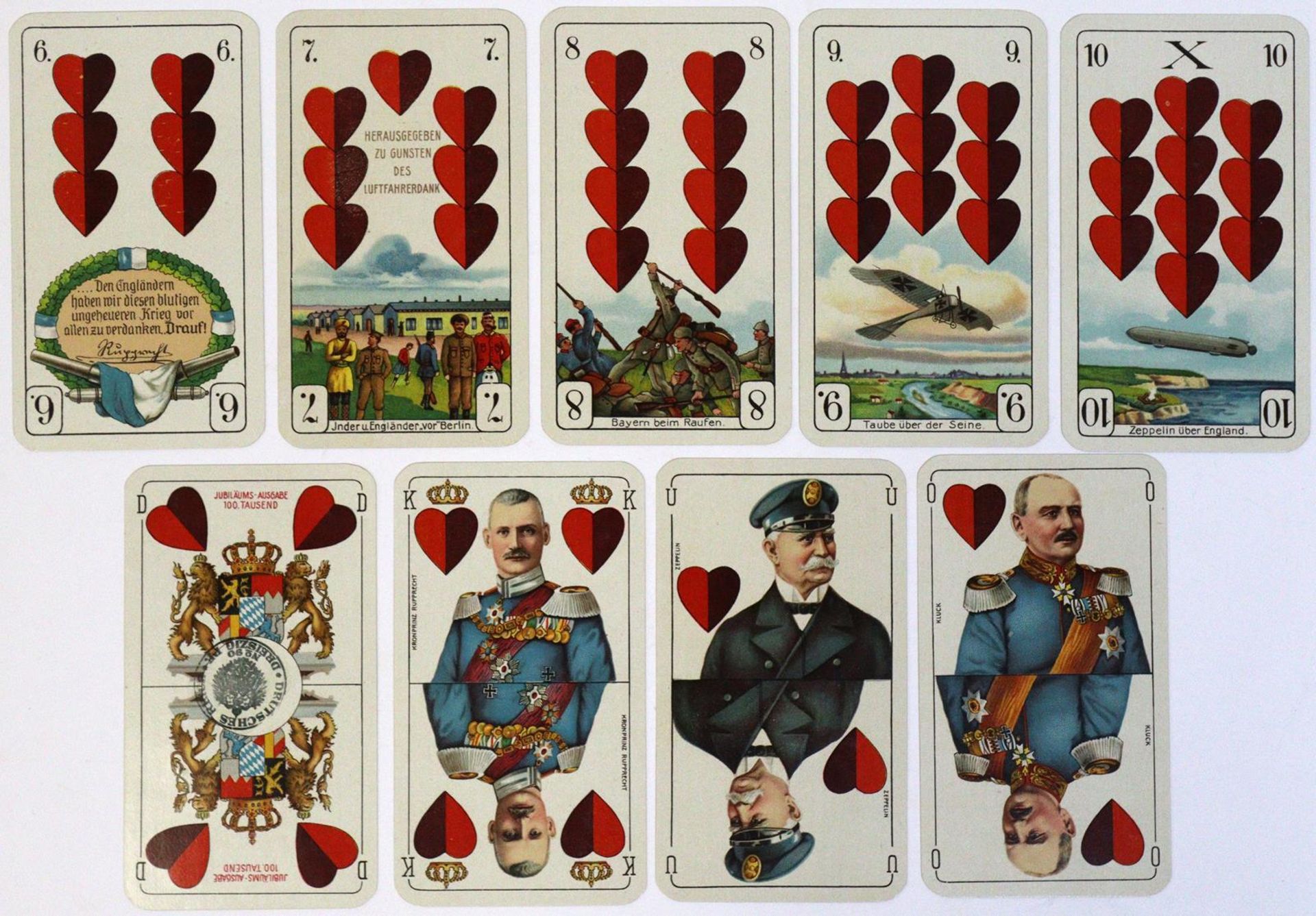 Deutsche Kriegs-Spielkarte. - Image 3 of 7