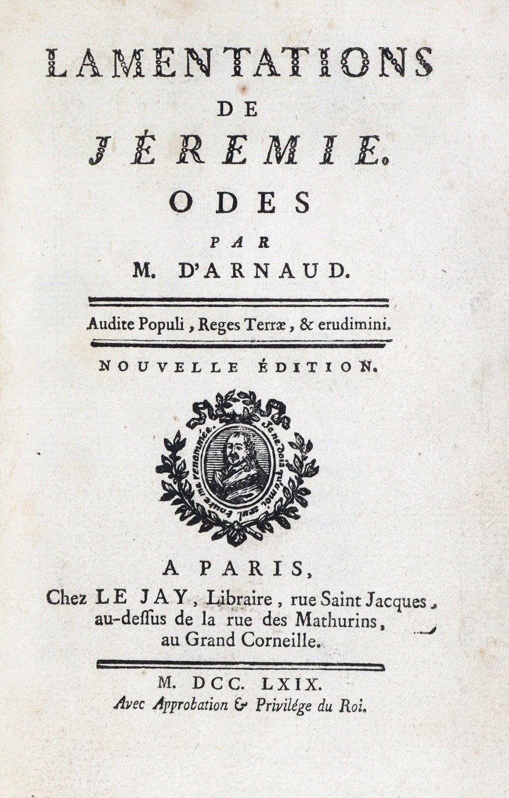 Arnaud,F.T.M. de Baculard d'. - Bild 3 aus 3