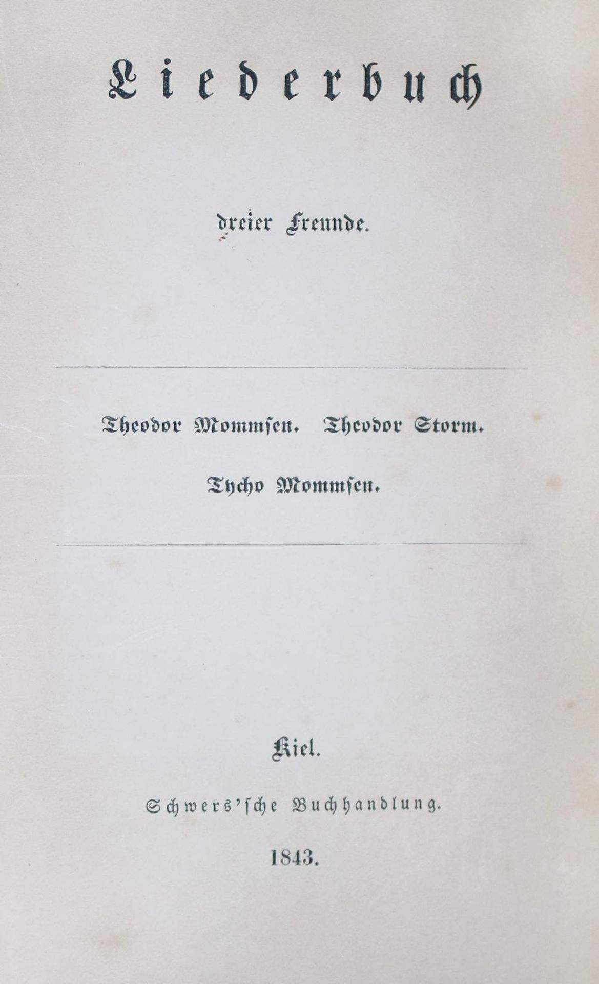 Mommsen,Th.,Th.Storm u. T.Mommsen.