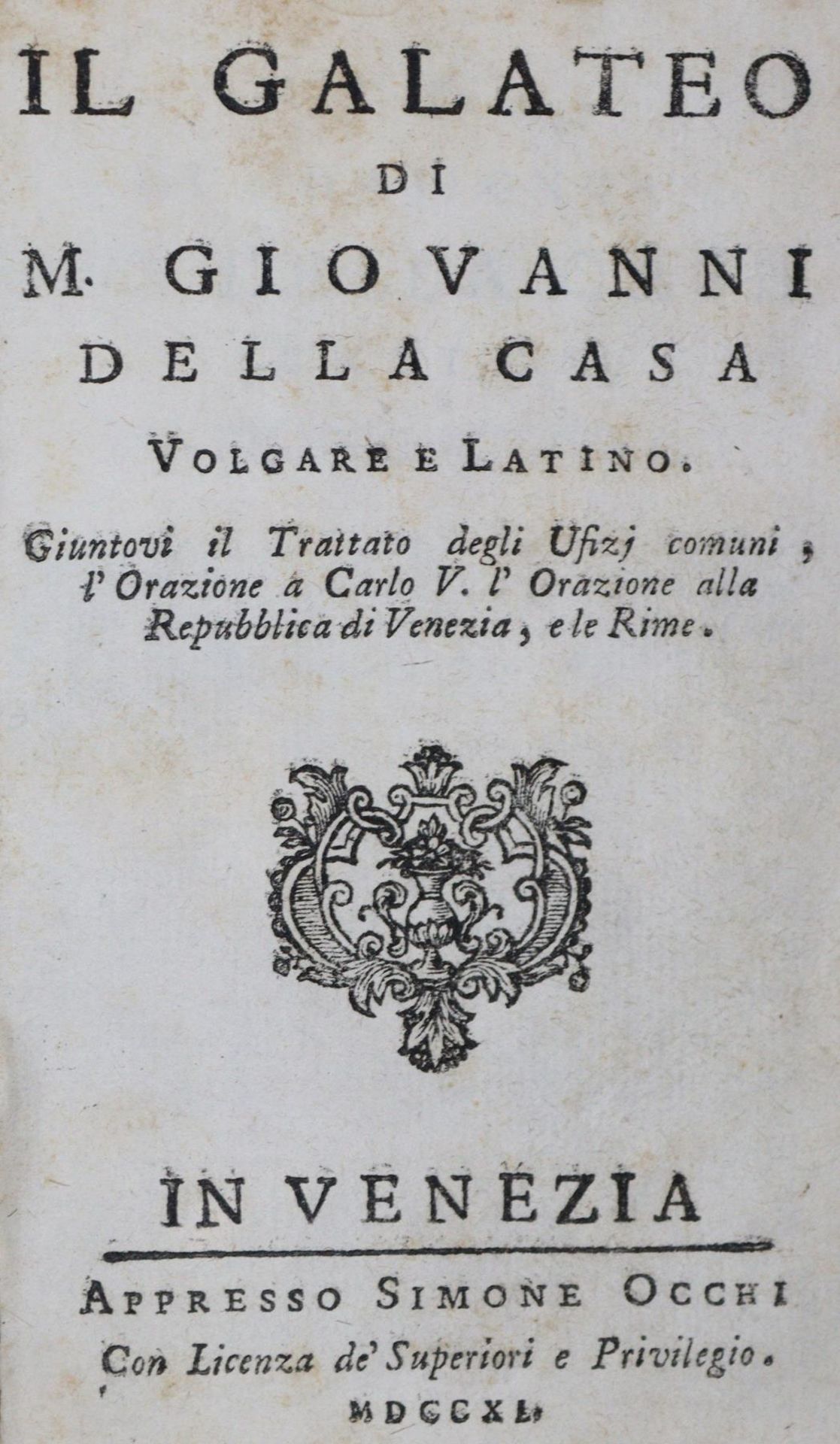 Della Casa,G.