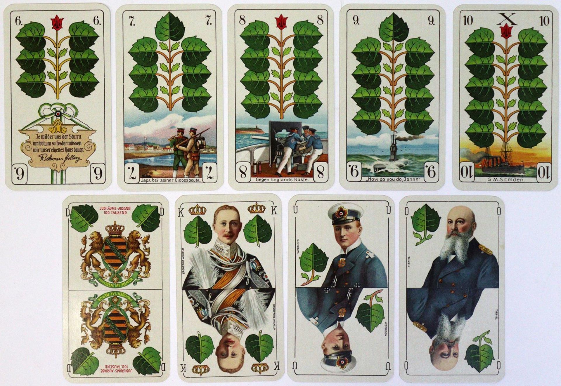 Deutsche Kriegs-Spielkarte. - Image 2 of 7