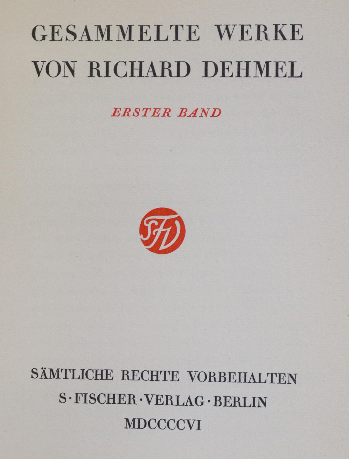Dehmel,R. - Image 3 of 5