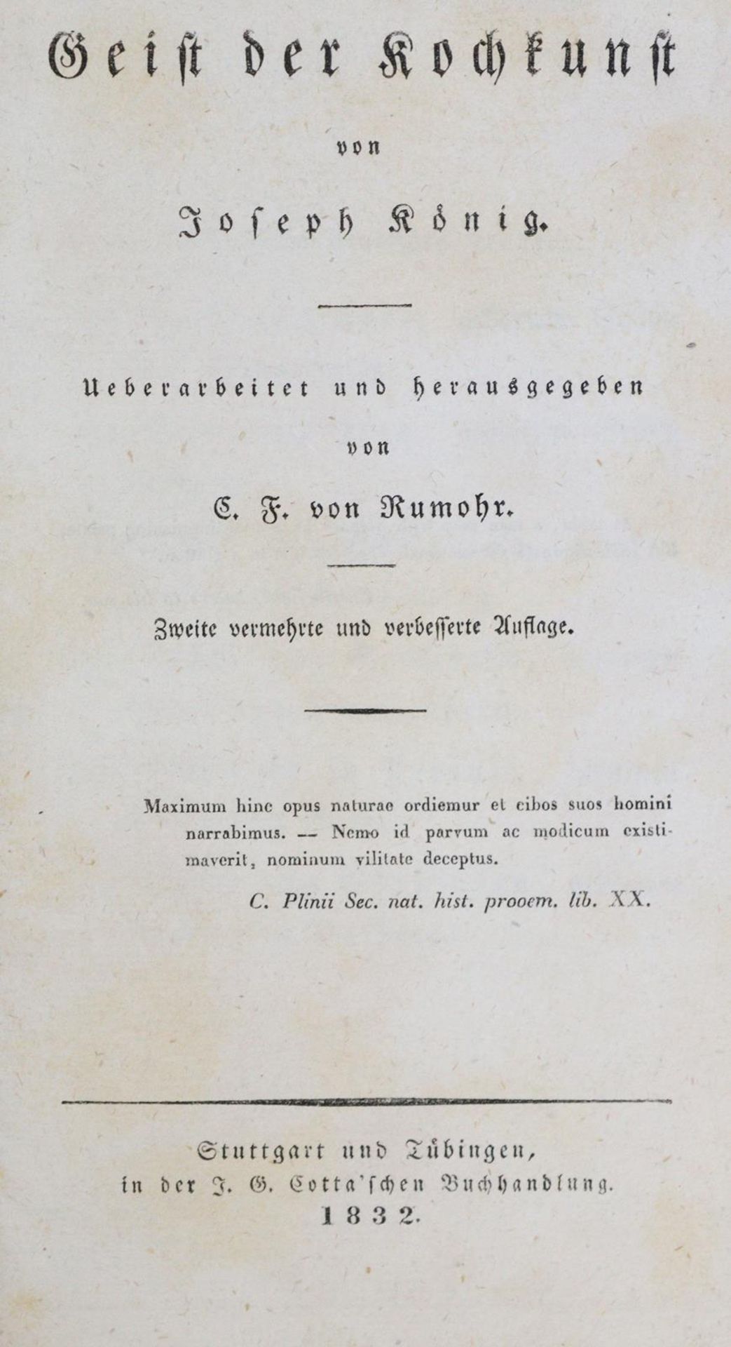 König,J. (d.i. C.F.v.Rumohr).