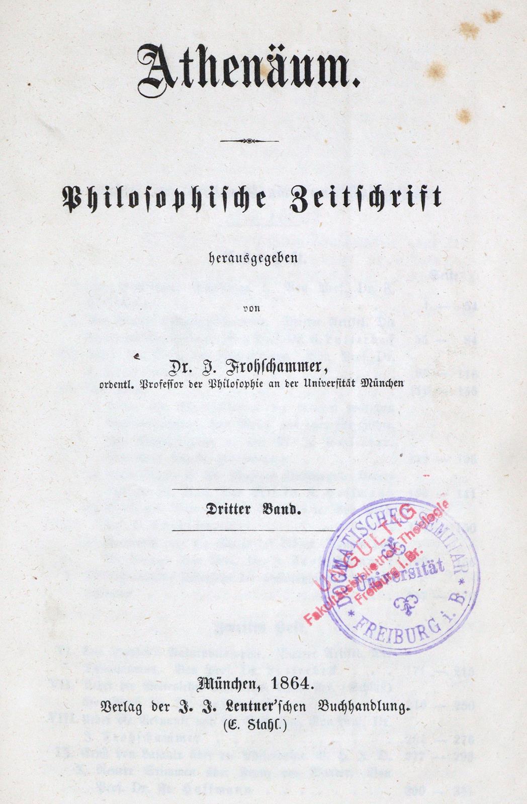 Frohschammer,J. (Hrsg.). - Image 4 of 4