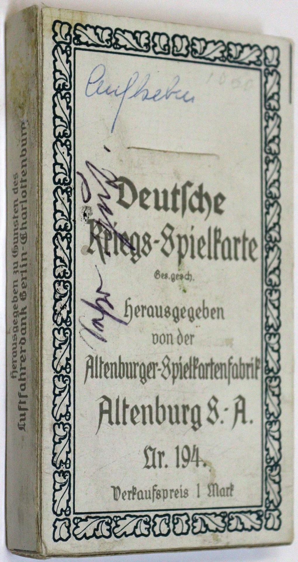 Deutsche Kriegs-Spielkarte. - Image 6 of 7