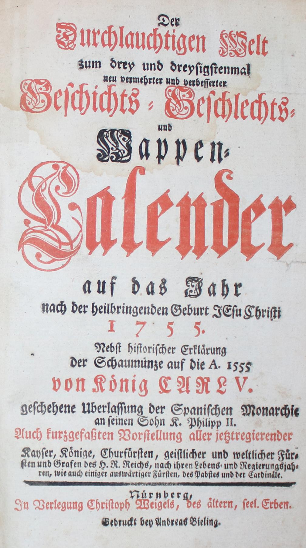 Wappen-Kalender.