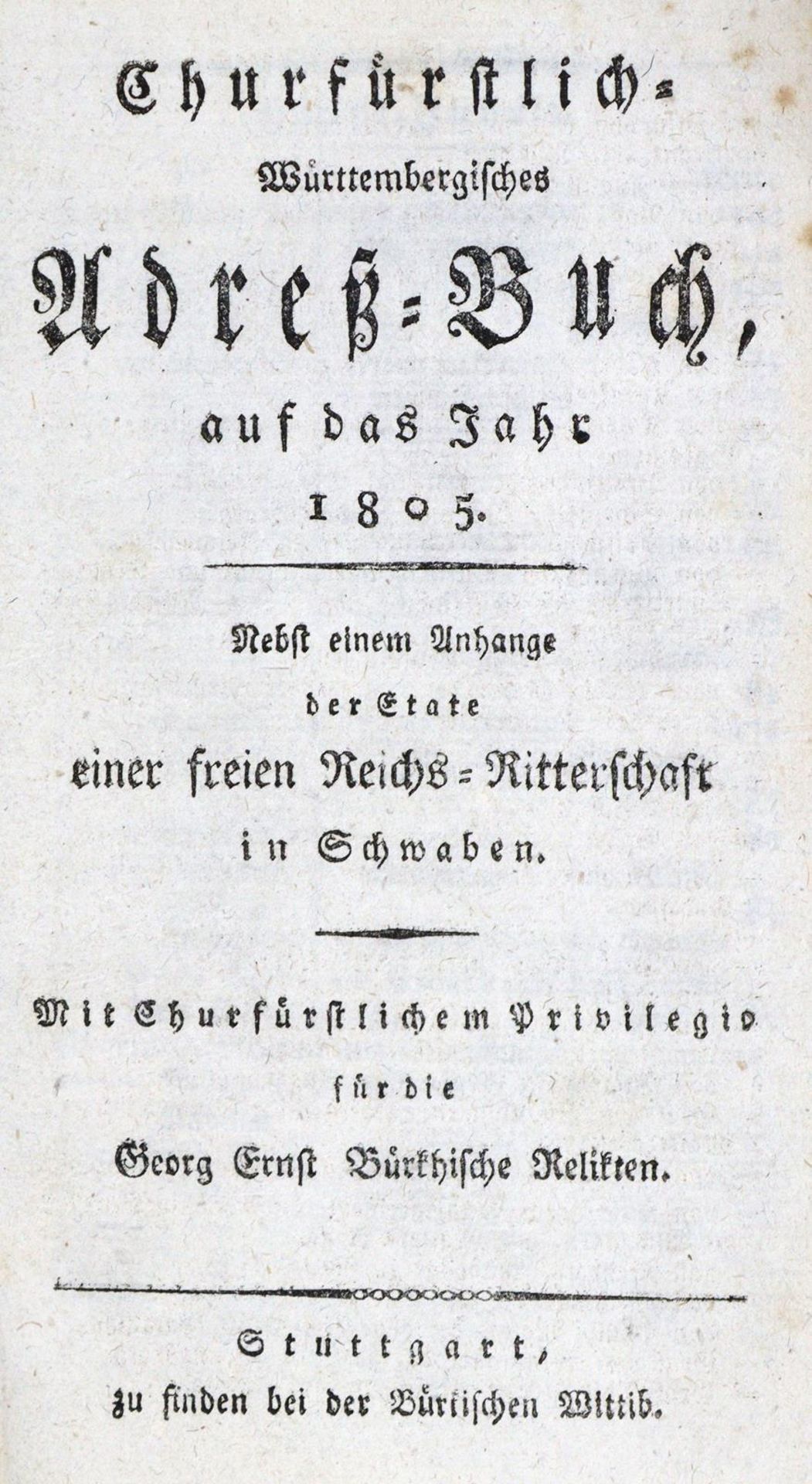 Adreßbuch.