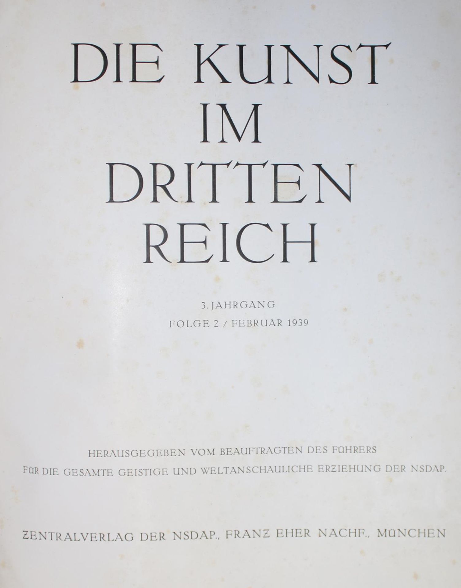 Kunst im Dritten Reich, Die. - Image 2 of 2