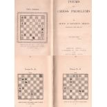 Miles, John Augustus. Poems and chess problems. Fakenham, Miles, 1882. 8°. Mit 1 Frontispiz mit