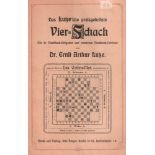 Lutze, Ernst Arthur. Das Lutze'sche preisgekrönte Vier - Schach. Mit 25 Vierschach - Aufgaben und