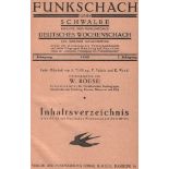Funkschach und Schwalbe. Deutsches Wochenschach (Hefte 1 -3 unter dem Titel „Funkschach“, Heft 4 „