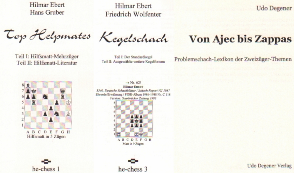 Ebert, Hilmar und Hans Gruber. Top Helpmates. Teil I: Hilfsmatt - Mehrzüger. Teil II. Hilfsmatt -