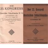 Frankfurt / M. 1923. Dimer, J. (Hrsg.) Der 23. Kongress des Deutschen Schachbundes in Frankfurt a.M.