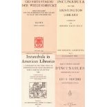 Bibliographie. Buchwesen. Inkunabeln. Konvolut von 8 Büchern von Bibliographien und Katalogen zum