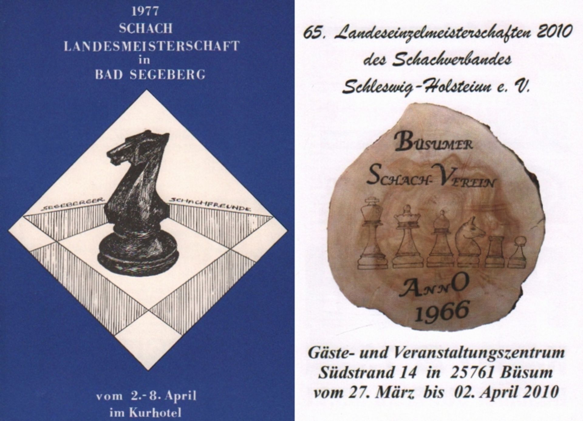 Schleswig – Holstein. Landesmeisterschaften. Konvolut von 18 Programmheften zu verschiedenen