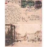 Tartakower, Savielly G. Schwarzweiße, postalisch gelaufene Postkarte mit eigenhändig geschriebenem