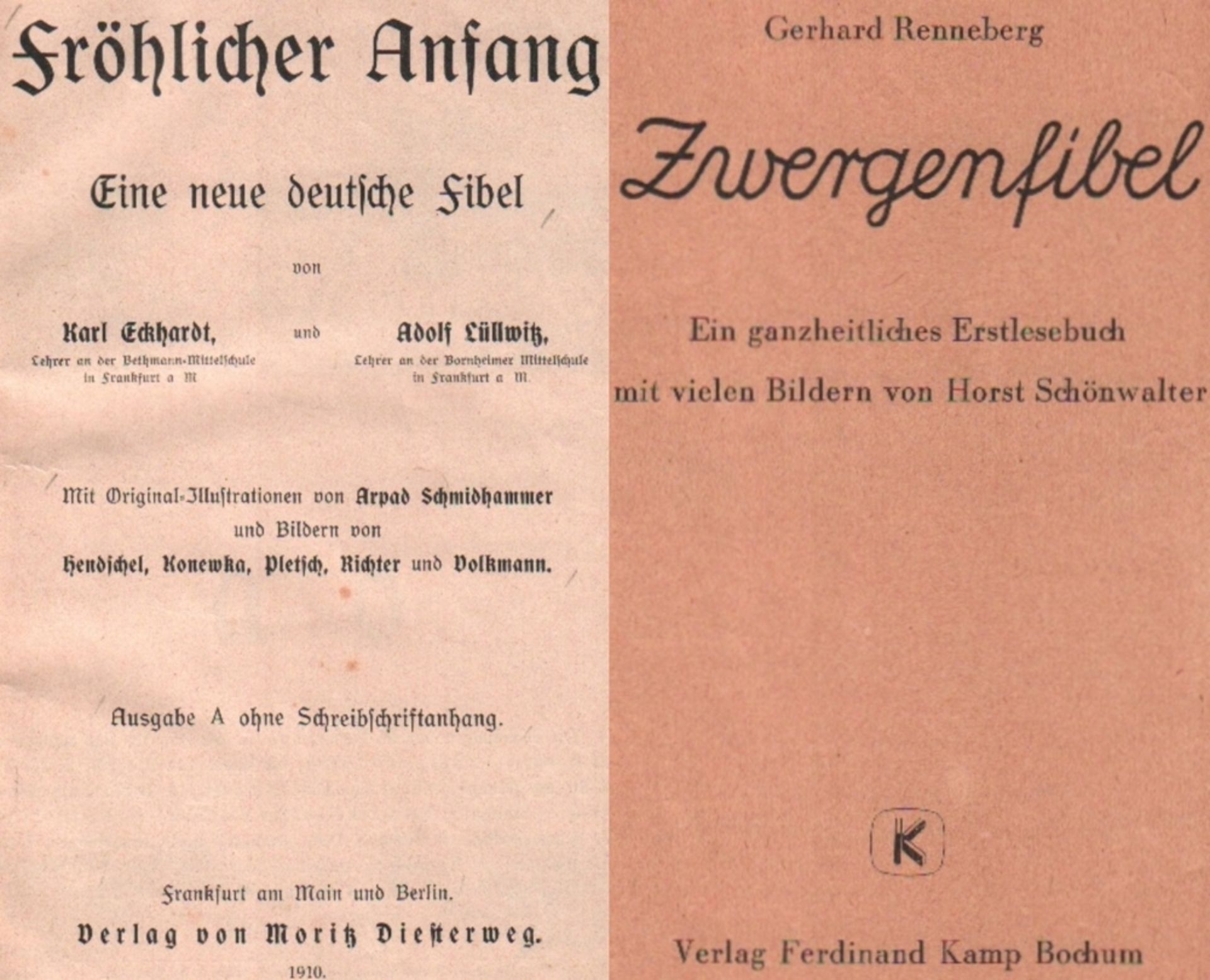 Fibel. Eckhardt, Karl & Adolf Lüllwitz. Fröhlicher Anfang. Eine neue deutsche Fibel. Ausgabe A