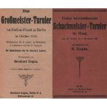 Berlin 1918. Kagan, B. (Hrsg.) Das Großmeister - Turnier im Kerkau - Palast zu Berlin im Oktober