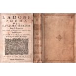 Marino, Giambattista. L'Adone, poema del Cavalier Marino. Con gli Argomenti del conte fortuniano