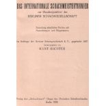 Berlin 1928. Richter, Kurt. (Hrsg.) Das internationale Schachmeisterturnier zur Hundertjahrfeier der