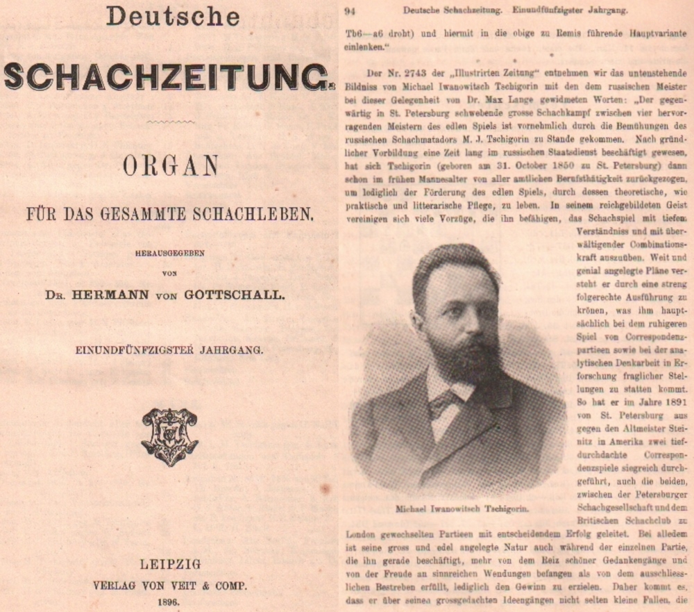 Deutsche Schachzeitung. Organ für das gesammte Schachleben. Hrsg. von H. von Gottschall. 51.