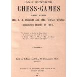 Emmett, I. F(ilmer) und Vivian Fenton. One hundred Chess - Games played between Mr. I. F. Emmett and