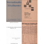 Oldenburg 1949. Internationales Schachturnier zu Oldenburg 1949. Bulletin. 8°. 21 lose Blätter in