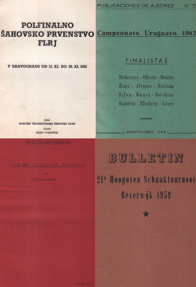 Hastings 1953. Morry, W. Ritson. The 1953 Hastings congress. (Birmingham 1953). 4°. 41 Seiten.