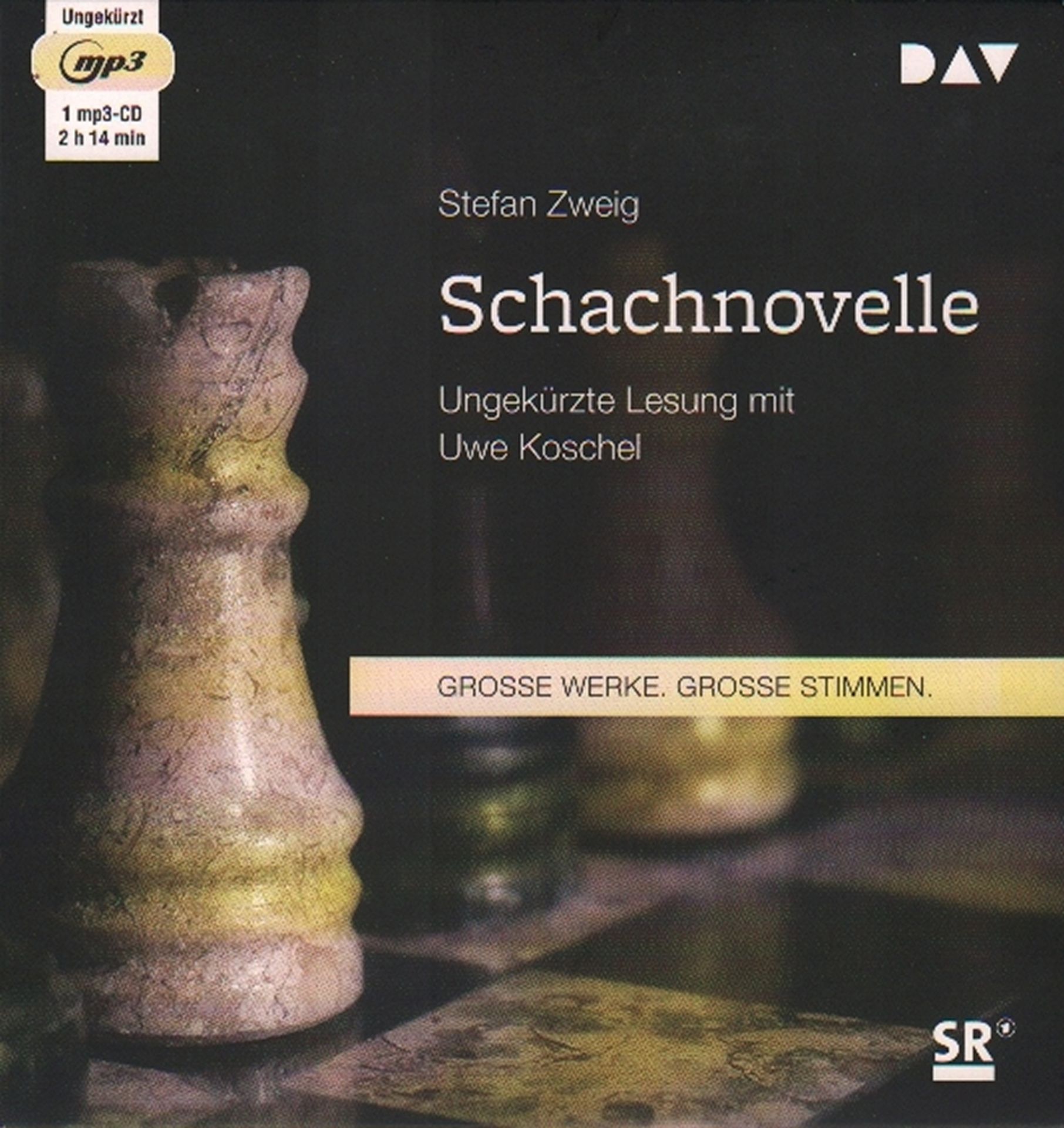 CD. Zweig, Stefan. “Schachnovelle“. Ungekürzte Lesung mit Uwe Koschel. Produktion Saarländischer