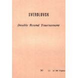 Sverdlovsk 1943. (Brandreth, Dale A.) (Hrsg.) Sverdlovsk. Double Round Tournament. (Miquon 1957).