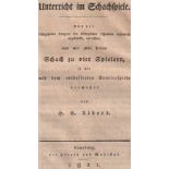 Albers, H. C. Unterricht im Schachspiele. Aus der sechszehnten Ausgabe des Königlichen l'Hombre