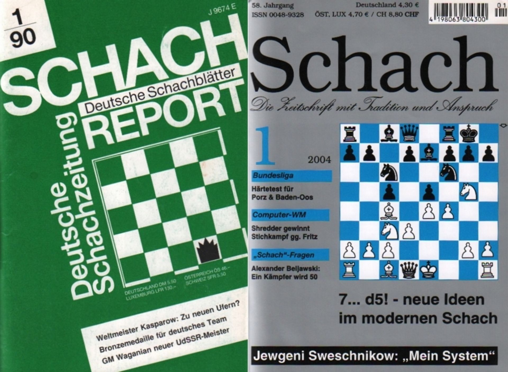 Schach - Report - Deutsche Schachzeitung / Deutsche Schachblätter. Chefredakteur: Günter Lossa,