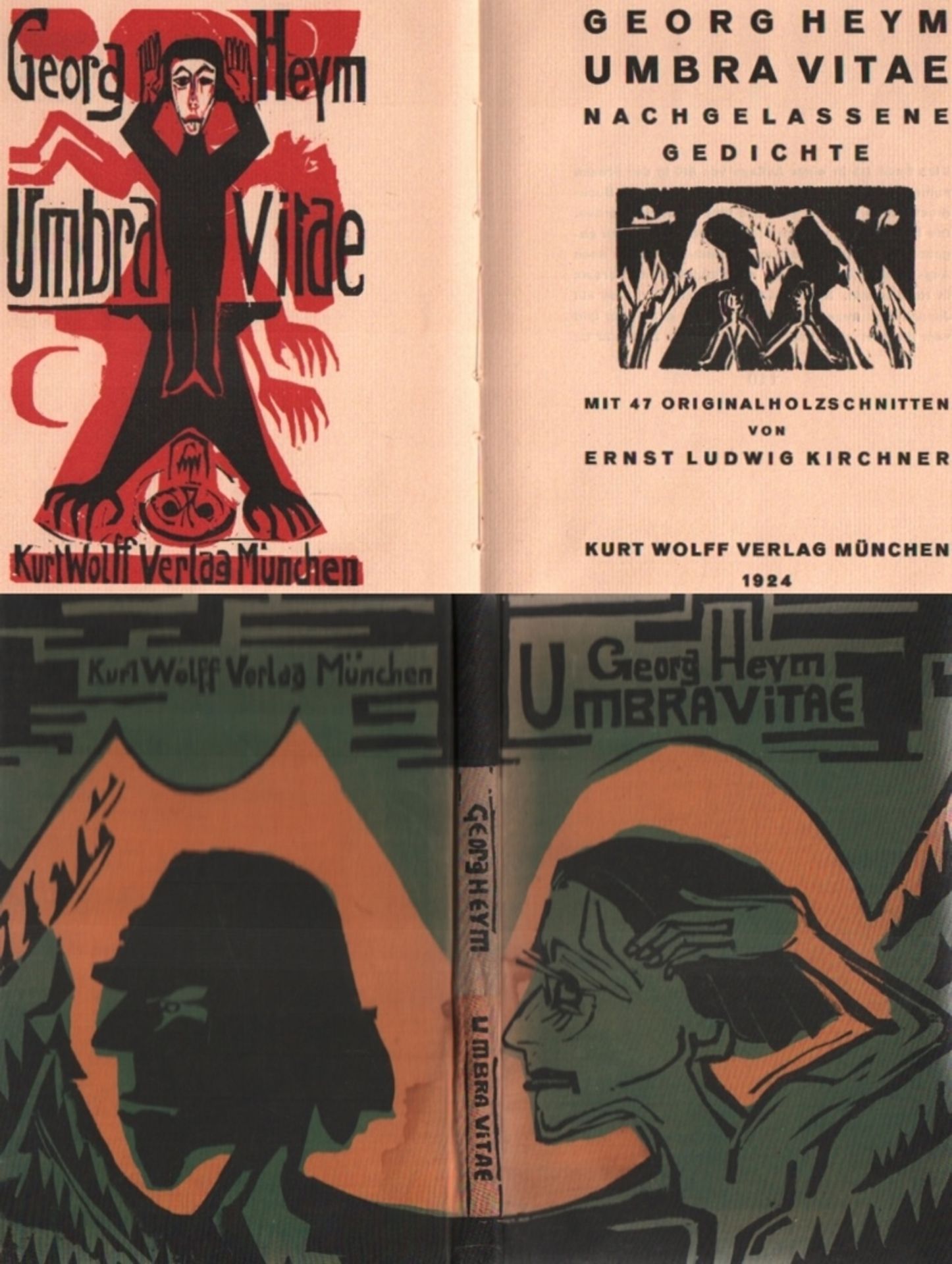 Literatur. Heym, Georg und Ernst Ludwig Kirchner. Umbra vitae. Nachgelassene Gedichte. München, Kurt