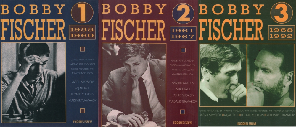 Fischer. Bobby Fischer 1955 - 1960 / 1961 - 1967 / 1968 - 1992. . Annotations by Vassili Smyslov,