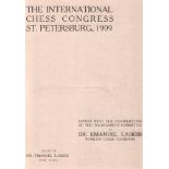 St. Petersburg 1909. Lasker, Emanuel. (Hrsg.) The International Chess Congress St. Petersburg, 1909.