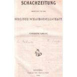 (Deutsche) Schachzeitung. Gegründet von der Berliner Schachgesellschaft. 15. Jahrgang 1860. Leipzig,