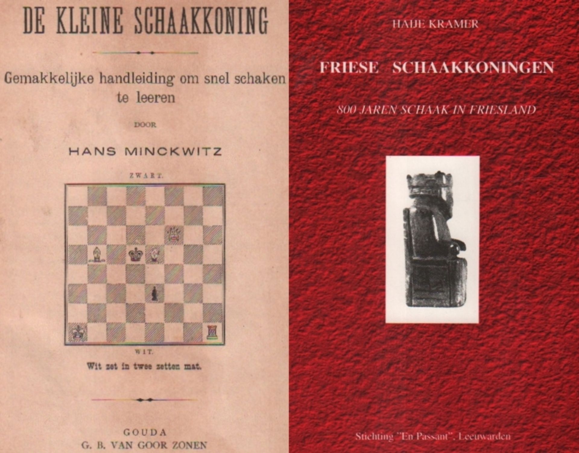 Minckwitz, Hans. De kleine schaakkoning. Gemakkelijke handleiding om snel schaken te leren. Gouda,