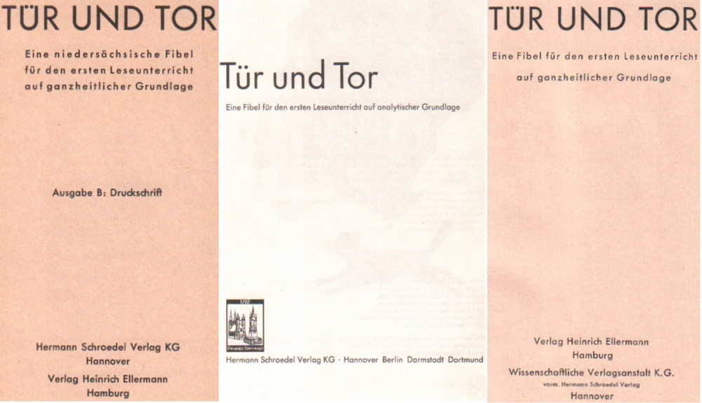 Fibel. Tür und Tor. Beuermann, Helene; Martin Behrendt; Carl Will. (Hrsg). Eine niedersächsische