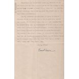 Larsen, Bent. Maschinegeschriebener Brief mit eigenhändiger Unterschrift von Bent Larsen an Tuxen in