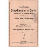 Berlin 1926. Kmoch, Hans. Internationales Schachturnier in Berlin vom 16. bis 28. November 1926