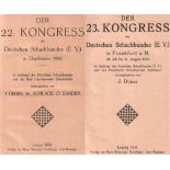 Oeynhausen 1922. Dimer, J., W. Schlage und O. Zander. (Hrsg.) Der 22. Kongress des Deutschen