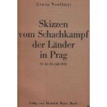 Prag 1931. Voellmy, Erwin. Skizzen vom Schachkampf der Länder in Prag 11. bis 26. Juli 1931.