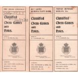 Blanshard, Charles Thomas. Classified Chess Games with Notes. 3 Bände. London, Routledge, (1904 -