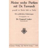 Lasker - Tarrasch. Lasker, Em. (Hrsg.) Meine sechs Partien mit Dr. Tarrasch gespielt im Herbst