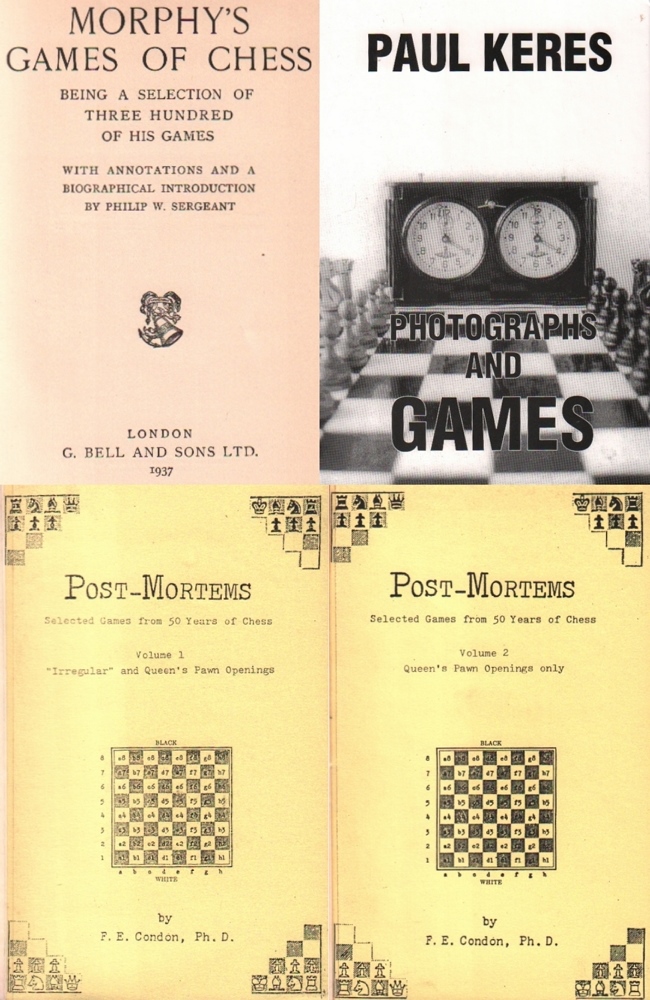 Morphy. Sergeant, Philip W. Morphy's games of chess being a selection of three hundred of his