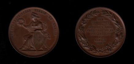 Berlin. Bronze. Photographischer Verein zu Berlin 1865. Verdienstmedaille. Vorderseite: Nach links