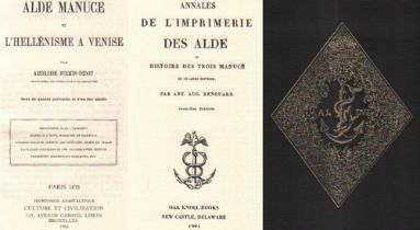 Bibliographie. Buchwesen. Renouard, Antoine Augustin. Annales de l'imprimerie des Alde ou Histoire